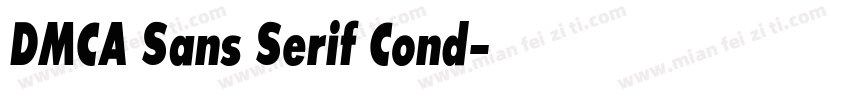 DMCA Sans Serif Cond字体转换